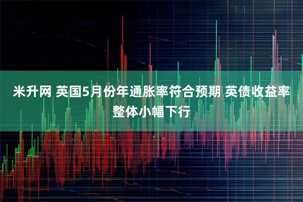 米升网 英国5月份年通胀率符合预期 英债收益率整体小幅下行